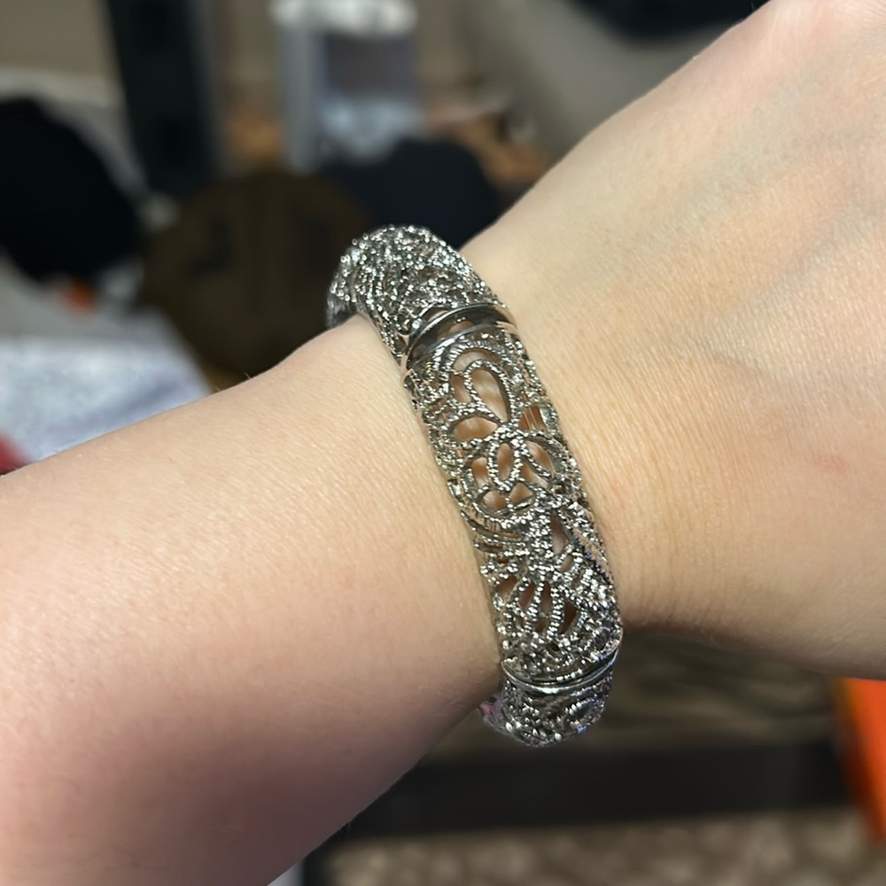 Park Lane Silver Filigree Bracelet